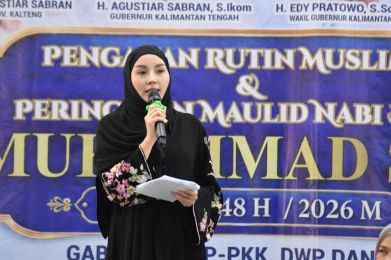 Ketua TP-PKK Provinsi Kalimantan Tengah Aisyah Thisia Agustiar Sabran