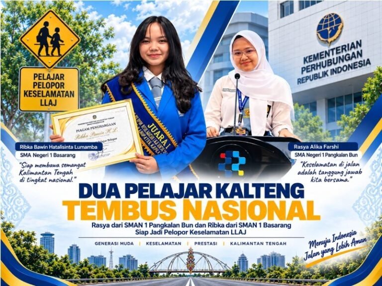 Dua Pelajar Kalteng Tembus Nasional, Siap Bawa Misi Keselamatan Berlalu Lintas