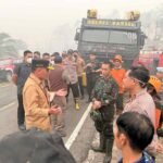 Hampir 700 Hektare Terbakar, Gubernur Agustiar Cek Langsung Karhutla di Barsel