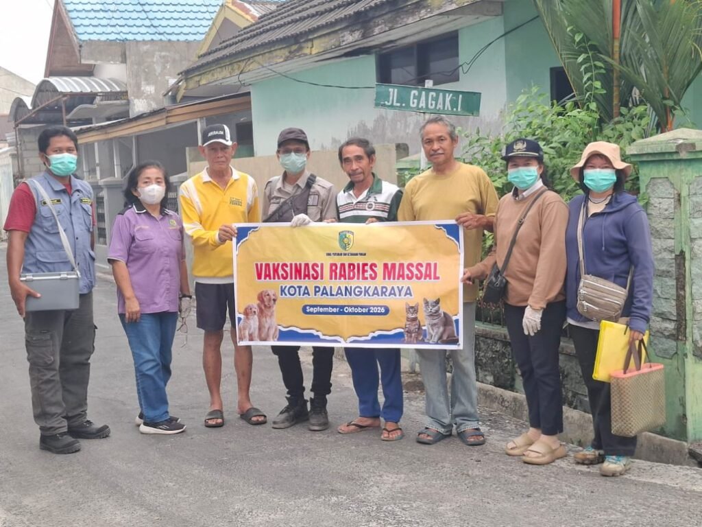 Kejar 8.000 Hewan, Pemkot Palangka Raya Gencarkan Vaksin Rabies hingga Door-to-Door