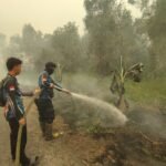 Tujuh Jam Berjibaku, Tim Dalkarhutla Padamkan Karhutla di TWA Galeget Tiawu