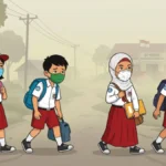 ilustrasi-pelajar-sd-berangka-ke-sekolah-mengenakan-maskermode-ai-4EUuD