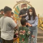 Reses di Tengah Karhutla, Andina Thresia Narang Cek Sumur Bor dan Bawa Bantuan untuk Relawan Kereng Bangkirai