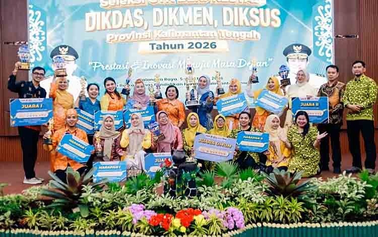 Palangka Raya Pertahankan Juara Umum GTK Kalteng, Inovasi Guru Jadi Modal Utama