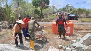 Dari Gotong Royong, Pos Kamling Karang Rejo Kembali Berdiri Kokoh