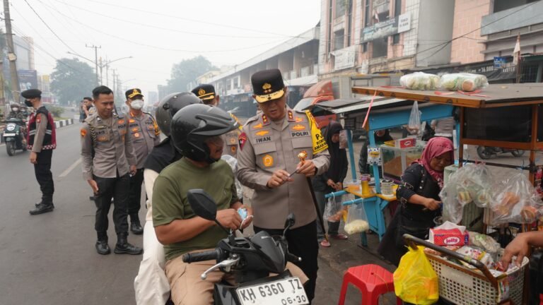 Kapolda Kalteng Turun ke Jalan, Pengamanan Lalu Lintas Diperkuat di Titik Keramaian